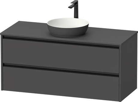 Console vanity unit wall-mounted, SV6977049490000 Graphite Matt, Decor