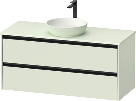 Console vanity unit wall-mounted, SV69770HHHH0000 Pale Green Matt, Decor