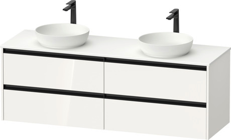 Console vanity unit wall-mounted, SV6979B22220000 White High Gloss, Decor