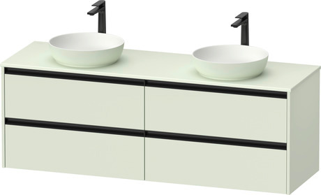 Console vanity unit wall-mounted, SV6979BHHHH0000 Pale Green Matt, Decor