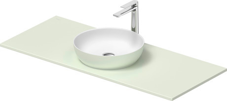 Washbasin with console, 268003FH00 Interior colour White Satin Matt/Exterior colour Pale Green Matt, Round, Number of basins: 1, Number of washing areas: 1