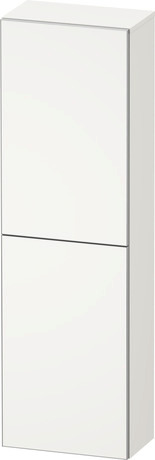 Semi-tall cabinet, AU1343L84840000 Hinge position: Left, White Super Matt, Decor