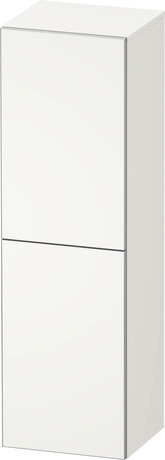 Semi-tall cabinet, AU1344L84840000 Hinge position: Left, White Super Matt, Decor