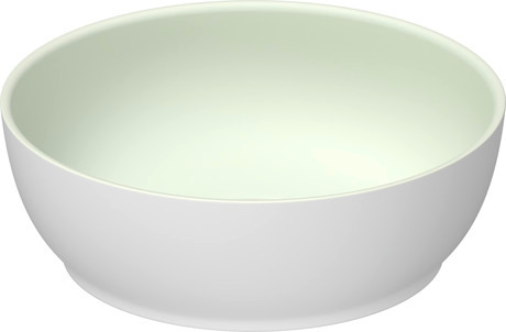 Washbowl, 266002FG00 Interior colour Pale Green Matt, Exterior colour White Satin Matt