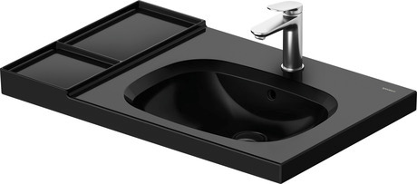 Washbasin, 239480AB00 Black High Gloss, Number of washing areas: 1 Middle
