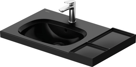 Washbasin, 239580AB00 Black High Gloss, Number of washing areas: 1 Middle