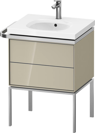 Vanity unit floorstanding, AU45700H3H30000 taupe High Gloss, Lacquer