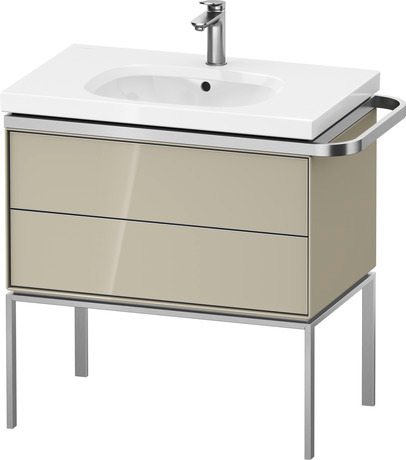 Vanity unit floorstanding, AU45730H3H30000 taupe High Gloss, Lacquer