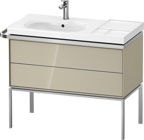 Vanity unit floorstanding, AU45760H3H30000 taupe High Gloss, Lacquer