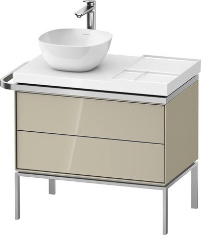 Vanity unit floorstanding, AU45780H3H30000 taupe High Gloss, Lacquer