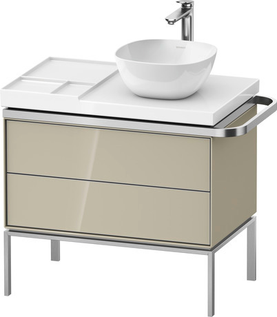 Vanity unit floorstanding, AU45790H3H30000 taupe High Gloss, Lacquer