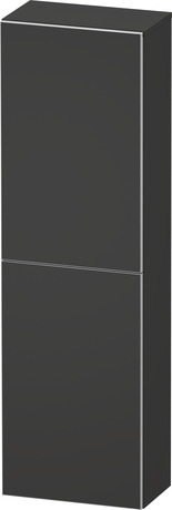 Semi-tall cabinet, AU1343R80800000 Hinge position: Right, Graphite Super Matt, Decor