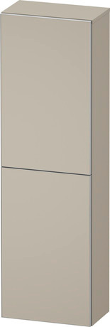 Semi-tall cabinet, AU1343L83830000 Hinge position: Left, taupe Super Matt, Decor