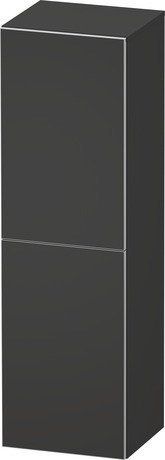 Semi-tall cabinet, AU1344R80800000 Hinge position: Right, Graphite Super Matt, Decor