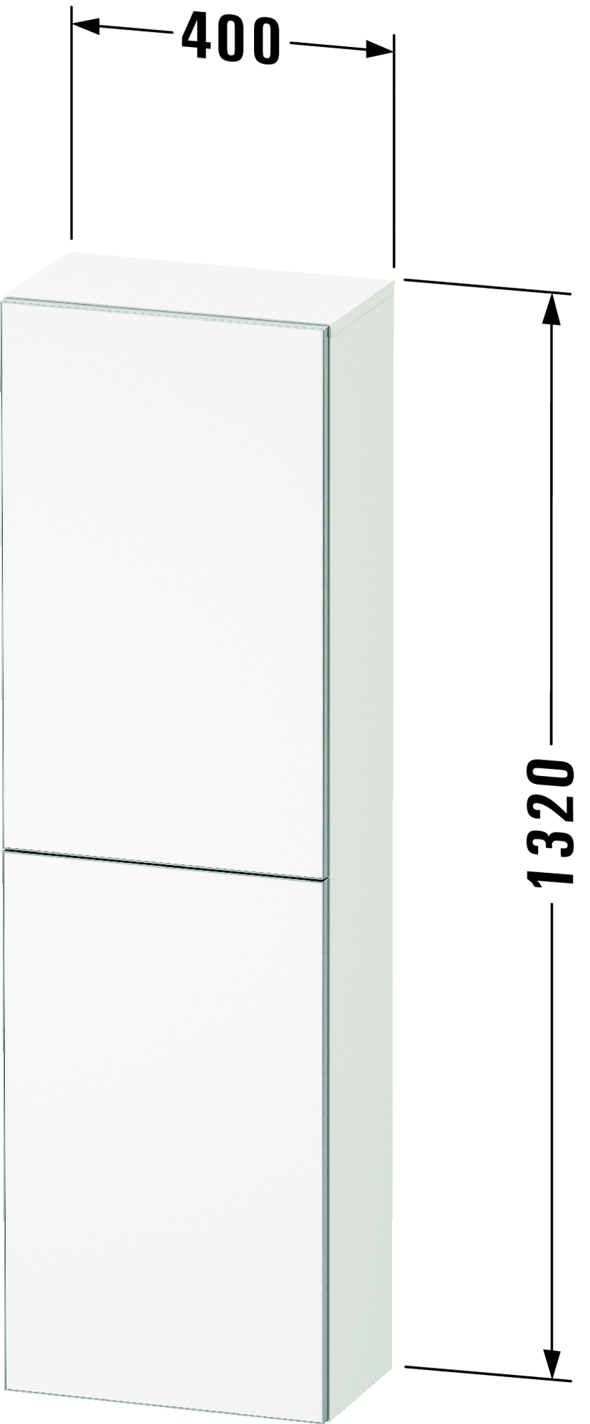 Semi-tall cabinet, AU1343 L/R