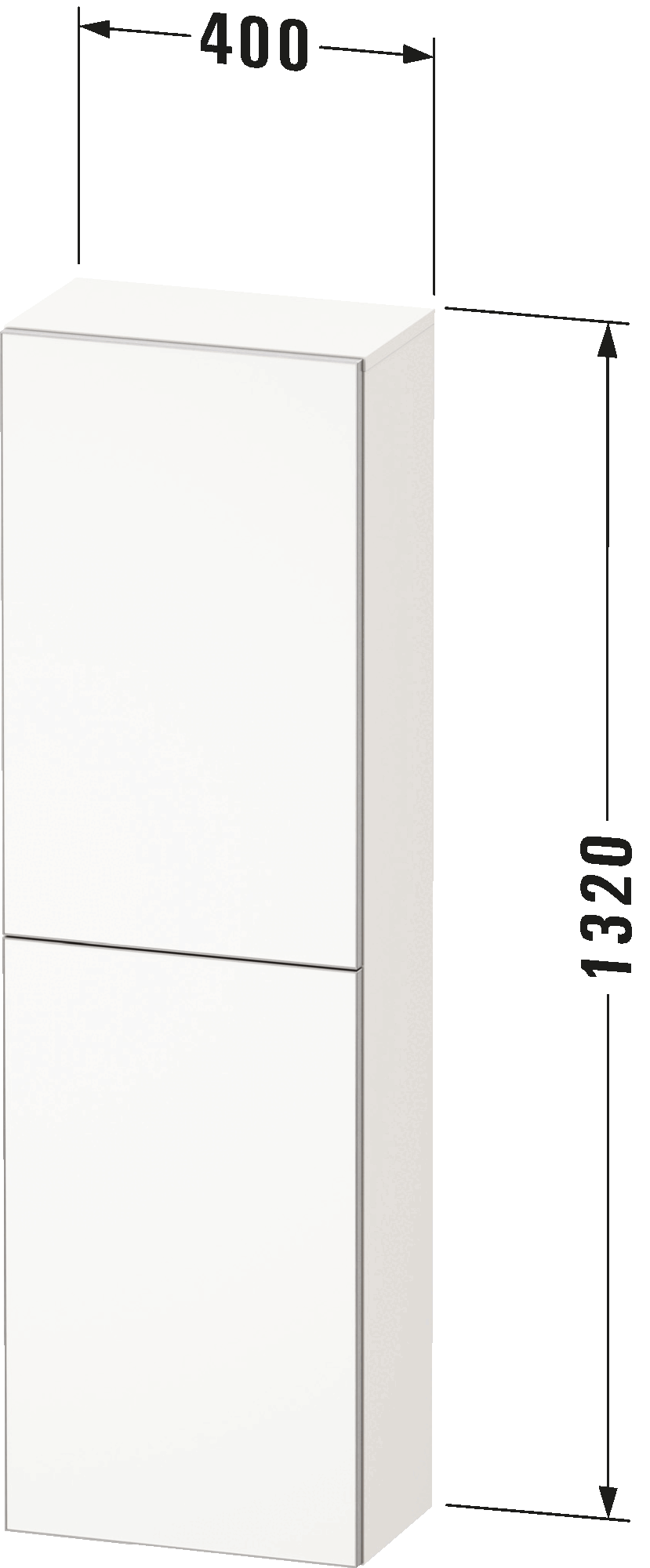 Semi-tall cabinet, AU1343 L/R