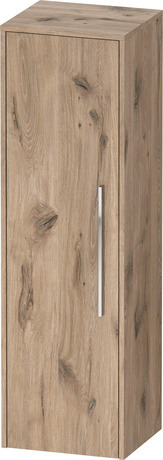 Semi-tall cabinet, DC1338L10550000 Hinge position: Left, Marbled Oak Matt, Decor, Handle Chrome