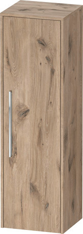 Semi-tall cabinet, DC1338R10550000 Hinge position: Right, Marbled Oak Matt, Decor, Handle Chrome