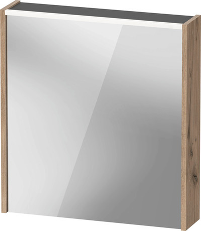 Mirror cabinet, DC7105L55550000 Marbled Oak, Hinge position: Left, Body material: Highly compressed three-layer chipboard