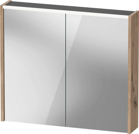Mirror cabinet, DC7106055550000 Marbled Oak, Hinge position: Left, Right, Body material: Highly compressed three-layer chipboard