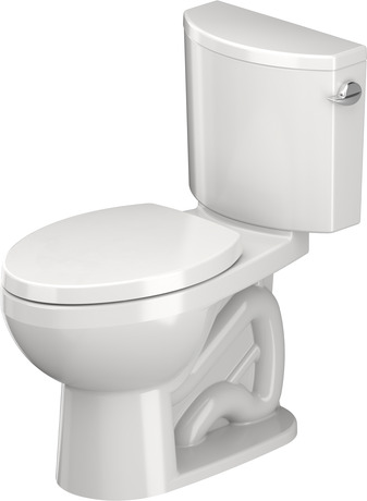 Two Piece Toilet PRO Series, D4040400 Toilet Bowl: 2034010000, Finish White High Gloss, Siphonic, Flushing rim: Open, Outlet: Open, Flush water quantity: 1.28 gal, Toilet Tank: 09502000U4, WaterSense: Yes, cUPC listed: Yes, cC/IAPMO®: No