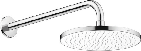 Head shower Set 230, UV0750002A05 Asian markets only, Chrome/White High Gloss, Flow rate (3 bar): 6,5 l/min