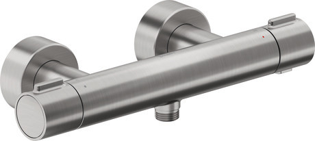 Thermostatic shower mixer for exposed installation, WA4220000A70 Asian markets only, Stainless steel Brushed