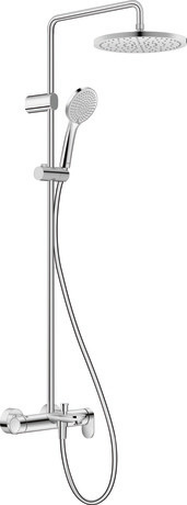 Shower system, WA5280007A10 Asian markets only, Chrome High Gloss, Height: 1124 mm