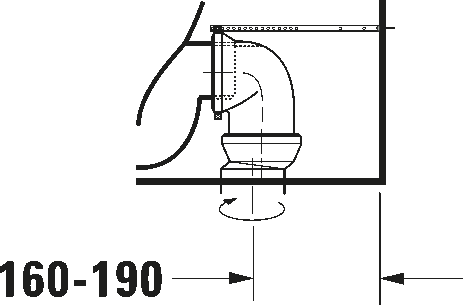 Stand WC Kombination für Dusch-WC Sitz, 215659