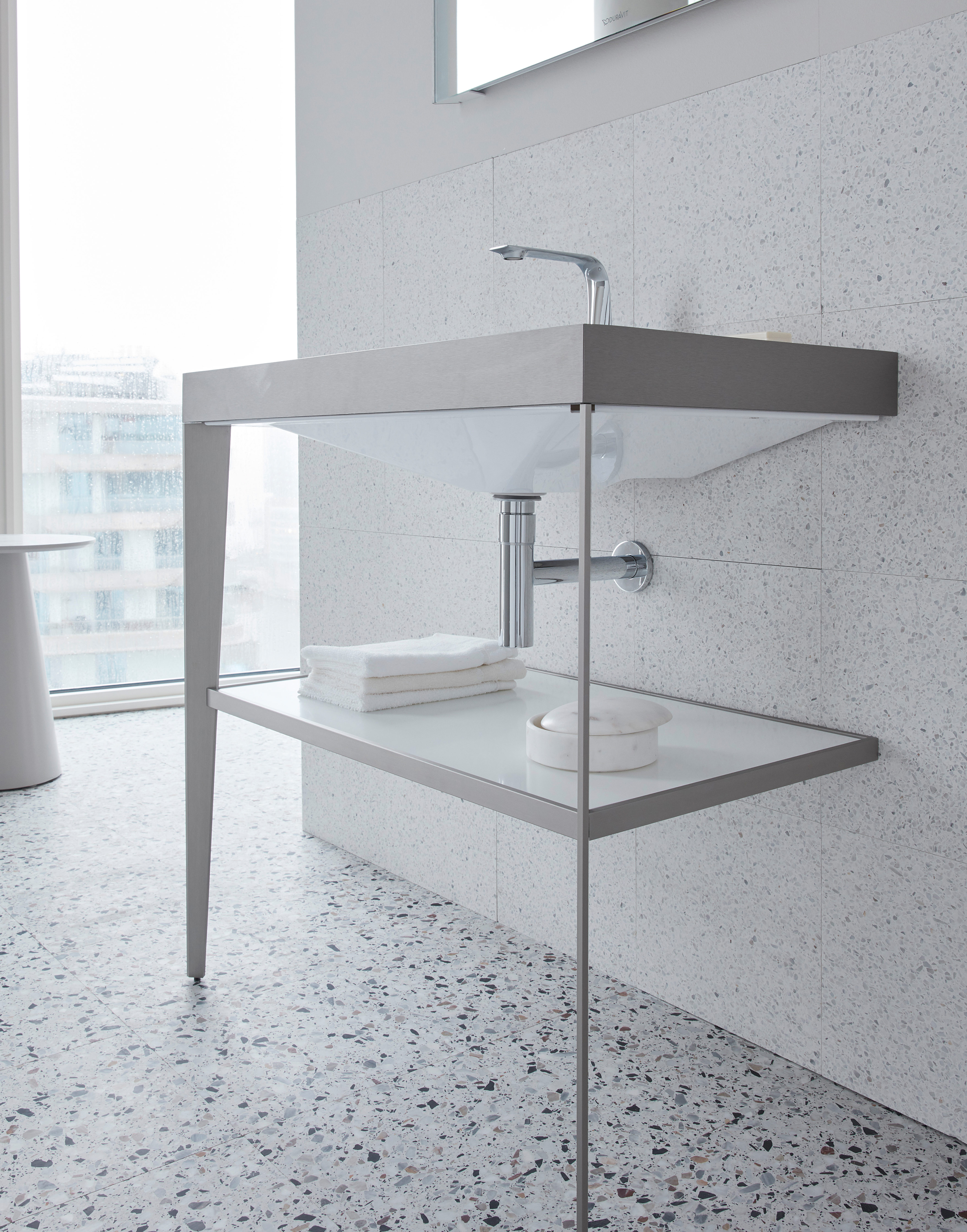 Duravit XViu XV7043 Miroir avec éclairage, 1020x40x800 mm, VersionIcône,  Couleur (avant/corps): Champagne mat /