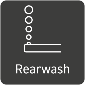 SensoWash® Classic function Rearwash
