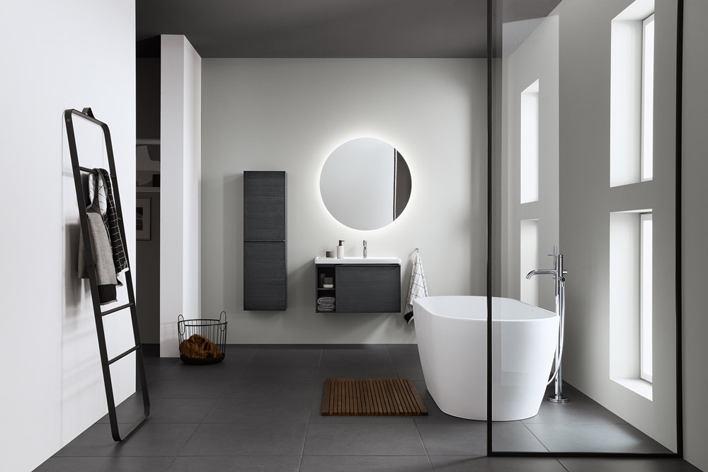 Modernes Badezimmer mit D-Neo Minimal Möbeln