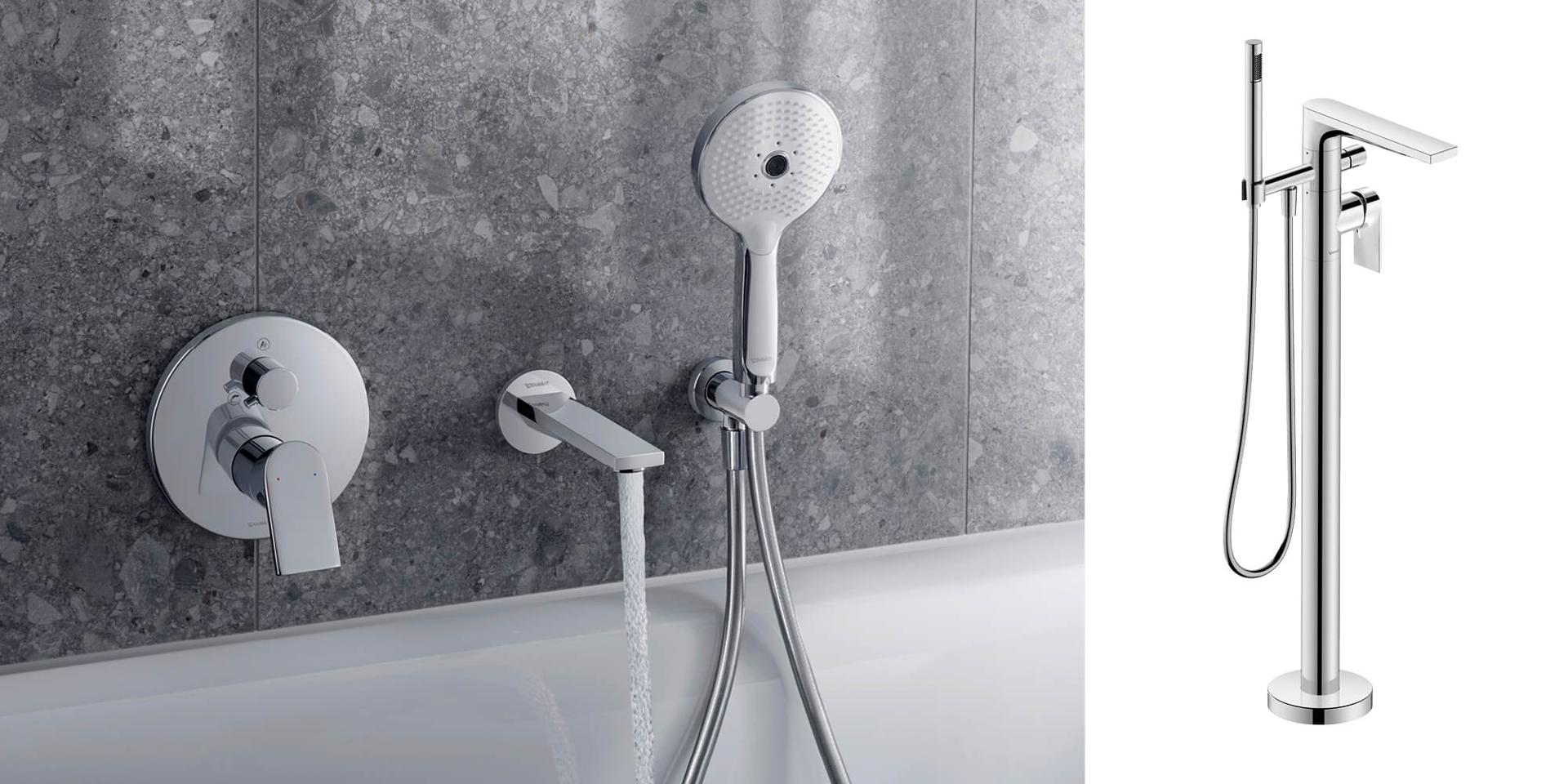 Concealed and freestanding bath faucet Tulum
