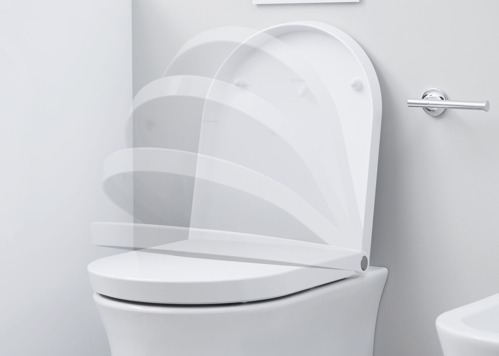 Absenkfunktion eines WhiteTulip WC-Sitzes
