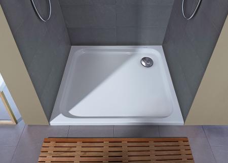 Plato de ducha de resina de diseño moderno completo con desagüe