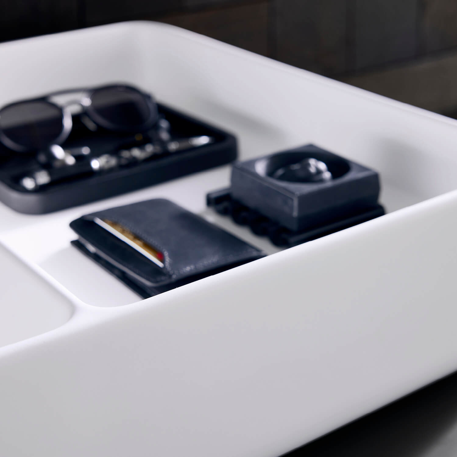 Lavabo singolo Bento Starck Box realizzato nel materiale ceramico DuraCeram®