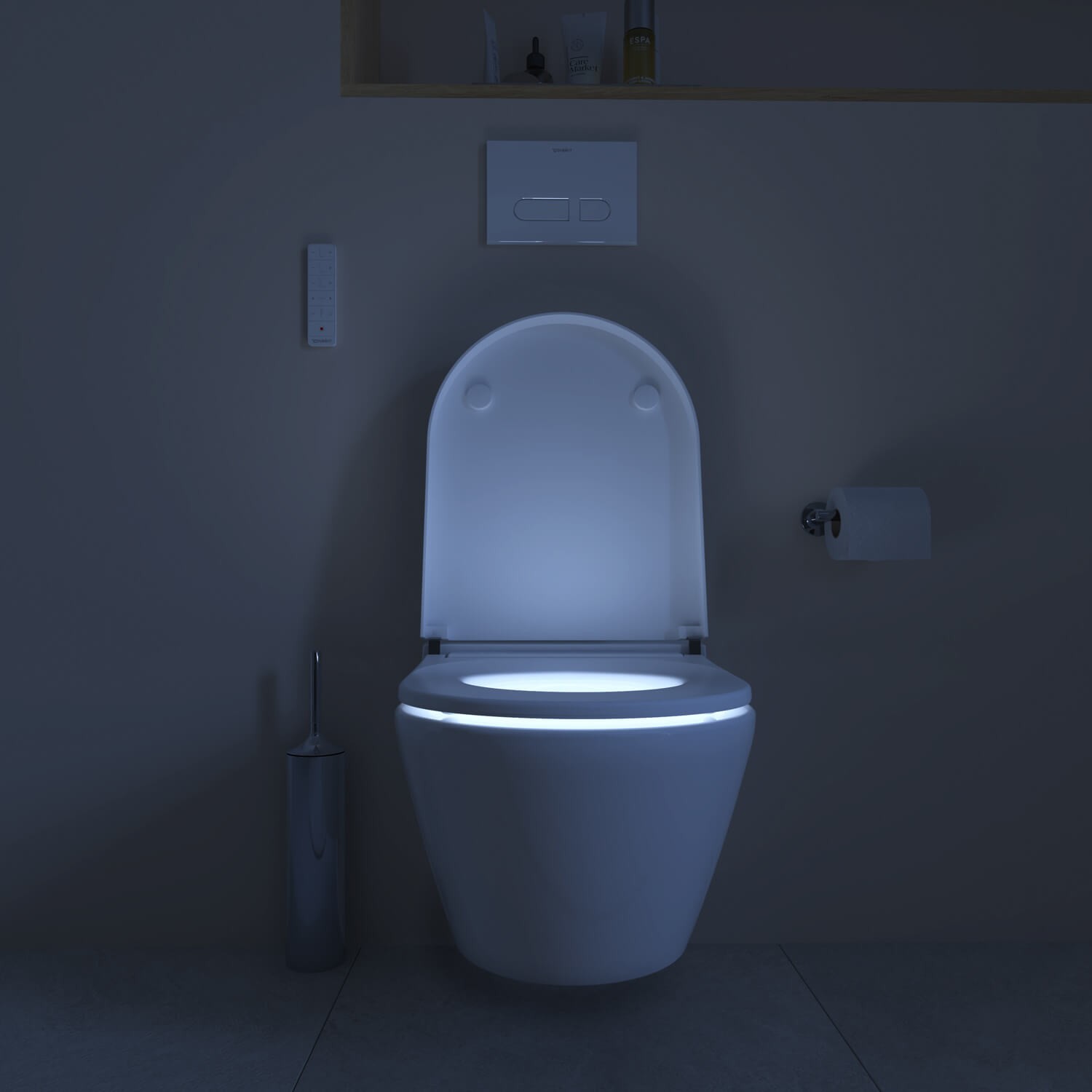 SensoWash® D-Neo shower toilet with interior lighting
