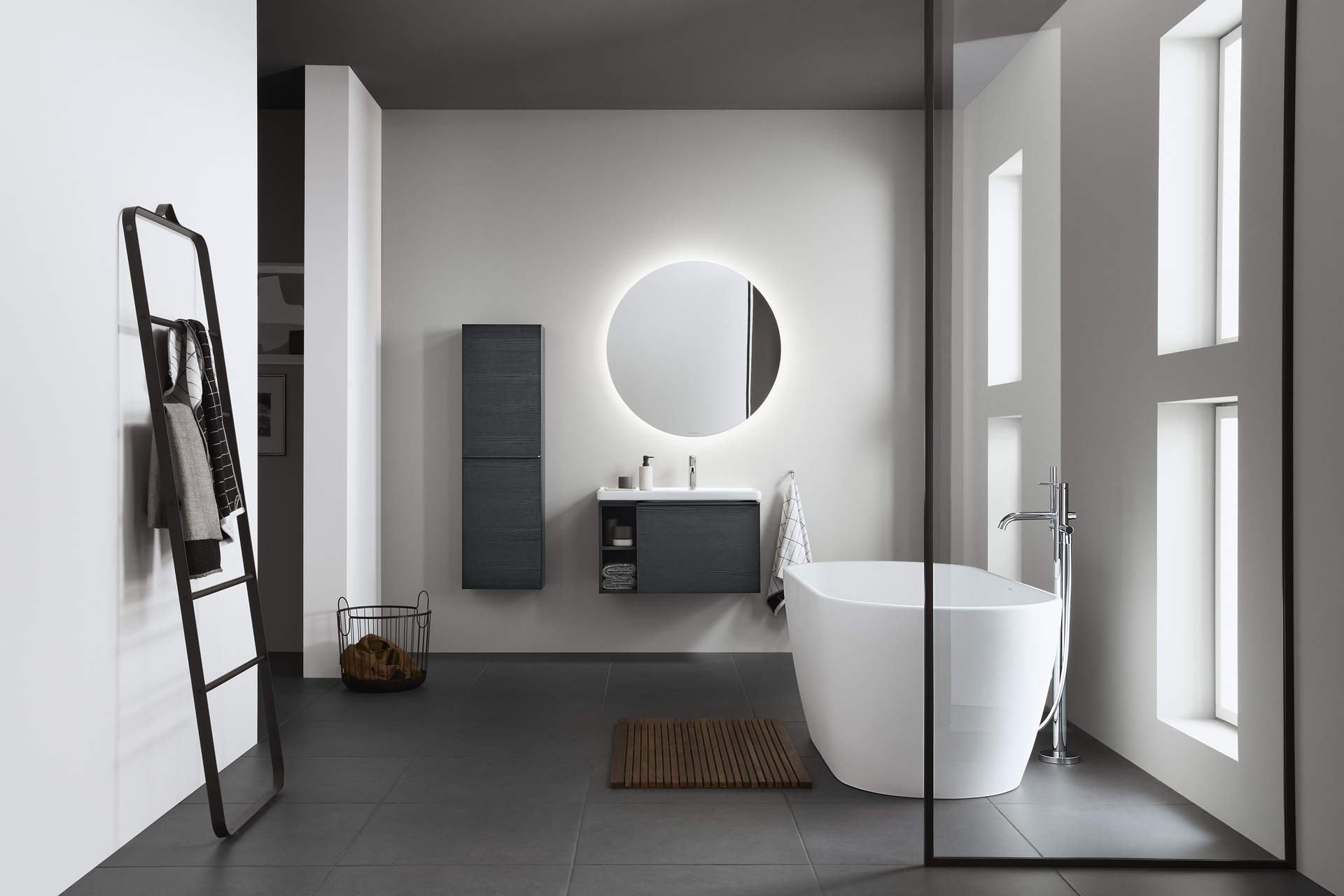 Furniture washbasin asymmetric, 237080